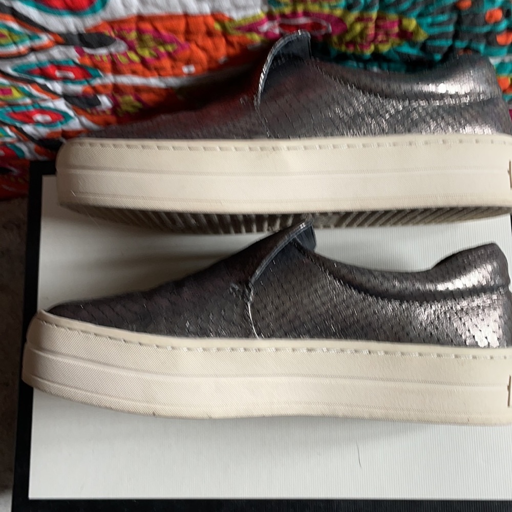 J/Slides Slip On Pewter Platform Sneaker - image 3